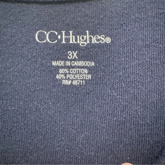 5/25 Women’s Plus Size Tanktop in Navy Blue - Picture 2 of 3